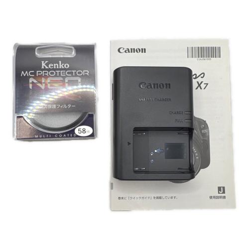 CANON (キヤノン) デジタル一眼レフカメラ EOS Kiss X7 ダブルズームキット