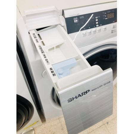 ドラム式洗濯機　SHARP　ES-H10B-Wl　10㎏　2018年製 ES-H10B-WL ドラム式洗濯乾燥機 ホワイト系 [洗濯10.0kg /乾燥6.0kg