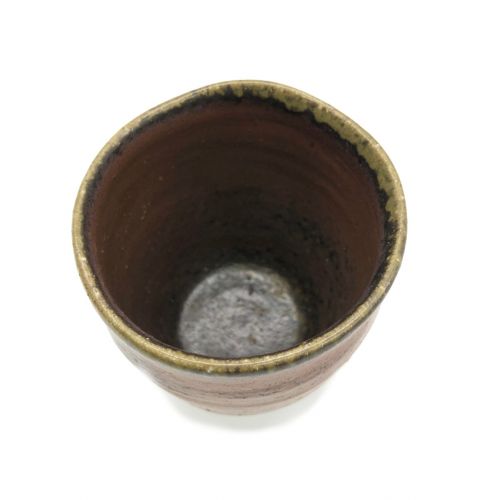備前焼 鍋島俊道 寄火人窯 (ビゼンヤキ) 湯呑み 未使用品