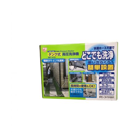 IRIS OHYAMA (アイリスオーヤマ) 高圧洗浄クリーナー SBT-412 程度S(未使用品) 50Hz／60Hz 未使用品