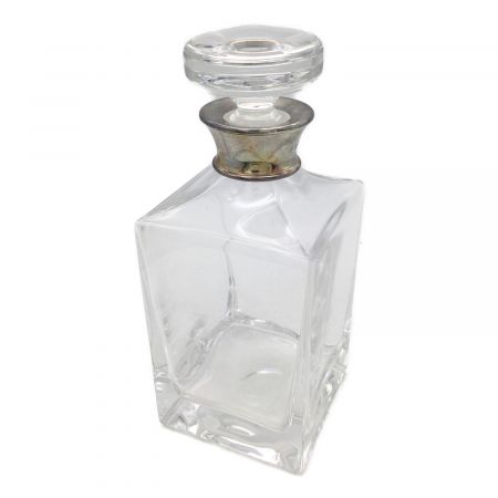 J.A.Campbell Crystal Square Decanter SterlingSilver