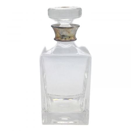 J.A.Campbell Crystal Square Decanter SterlingSilver