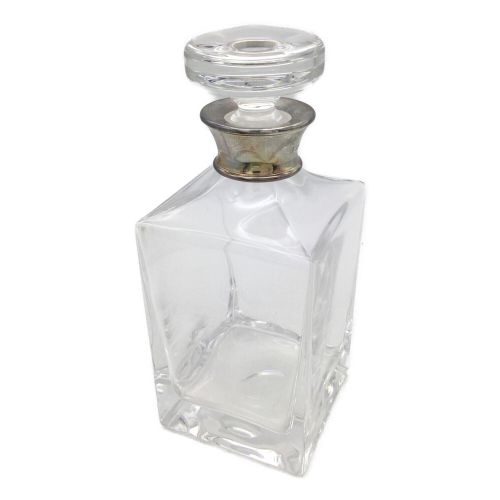 J.A.Campbell Crystal Square Decanter SterlingSilver