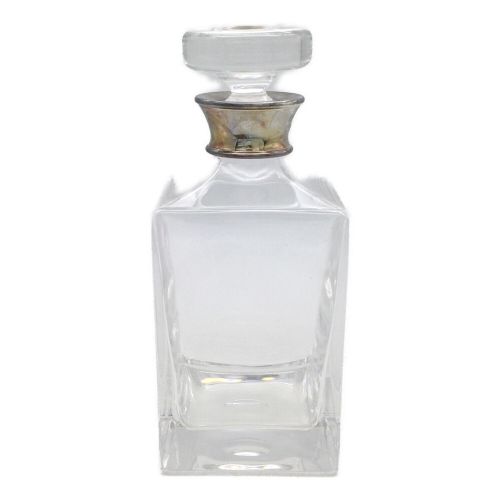 J.A.Campbell Crystal Square Decanter SterlingSilver