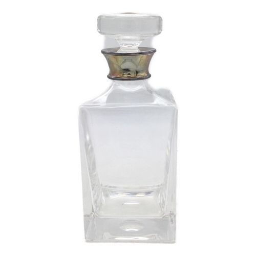 J.A.Campbell Crystal Square Decanter SterlingSilver