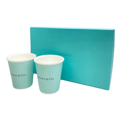 TIFFANY & Co. (ティファニー) コーヒーカップ ボーンチャイナ 2Pセット