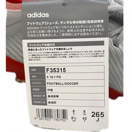 adidas (アディダス) サッカースパイク メンズ SIZE 26.5cm エックス 19.1 FG F35315 未使用品