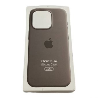 スマホシリコンケース MagSafe対応iPhone 15 Pro用　グレーブラウン