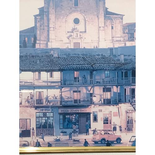 笹倉鉄平 マイヨール広場 複製画　インテリア額