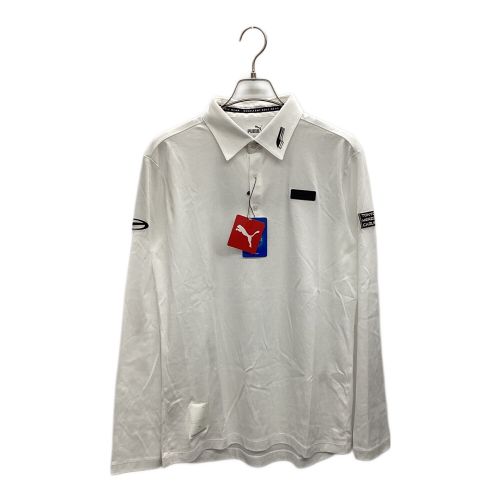 PUMA (プーマ) ゴルフウェア(トップス) メンズ SIZE L ホワイト EGW ポロシャツ
