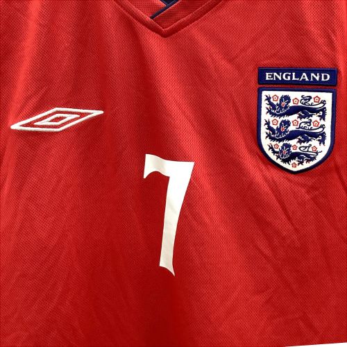 イングランド代表 デビッド・ベッカム ゲームシャツ 日韓ワールドカップ