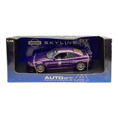 ダイキャストカー 1/18 NISSAN SKYLINE GT-R R34 1999 Midnight Purple