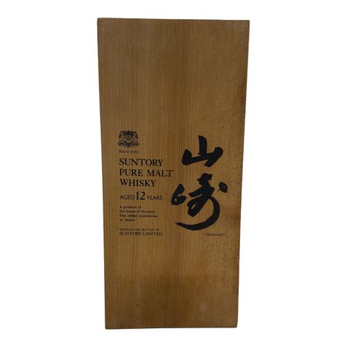 サントリー ジャパニーズウィスキー ピュアモルト 760ml 木箱付 山崎 12年 【特級】 未開封