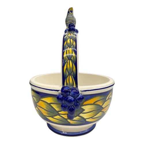 ROYAL COPENHAGEN (ロイヤル・コペンハーゲン) Blue Pheasant（ブルーフェザン） ハンドルバスケット クリスチャン・ヨアヒム 廃盤品