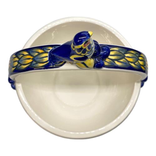 ROYAL COPENHAGEN (ロイヤル・コペンハーゲン) Blue Pheasant（ブルーフェザン） ハンドルバスケット クリスチャン・ヨアヒム 廃盤品