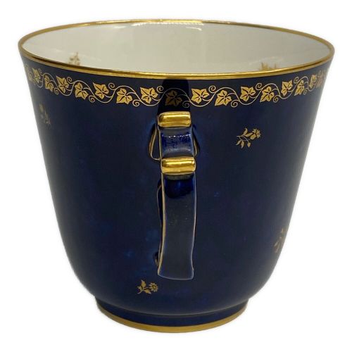 SEVRES (セーブル) カップ&ソーサー 24K 金彩 クラウテッドブルー