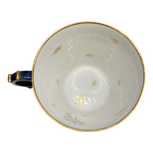 SEVRES (セーブル) カップ&ソーサー 24K 金彩 クラウテッドブルー