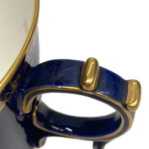 SEVRES (セーブル) カップ&ソーサー 24K 金彩 クラウテッドブルー