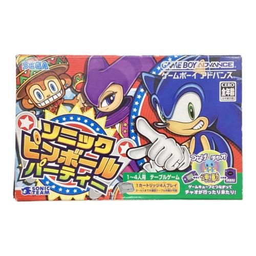 GAME BOY ADVANCE用ソフト ソニック ピンボール パーティー
