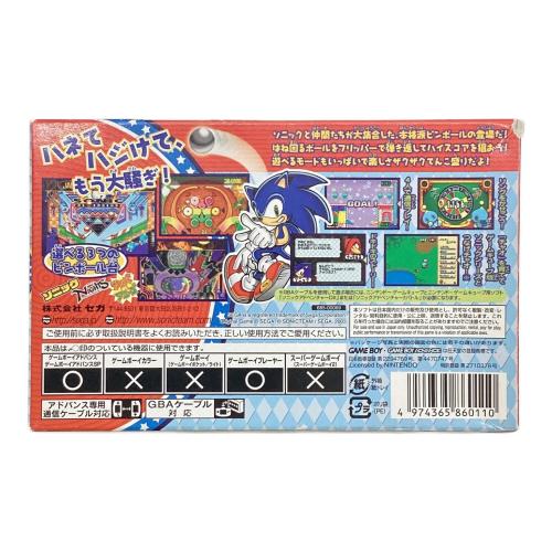 GAME BOY ADVANCE用ソフト ソニック ピンボール パーティー