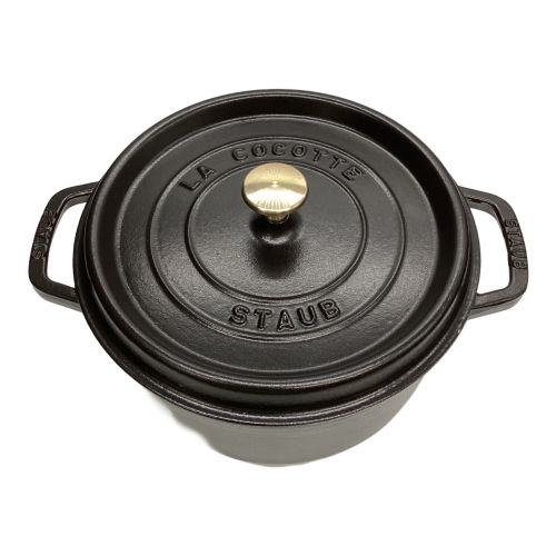 Staub (ストウブ) ピコ・ココット・ラウンド SIZE 24cm ブラック 24cm