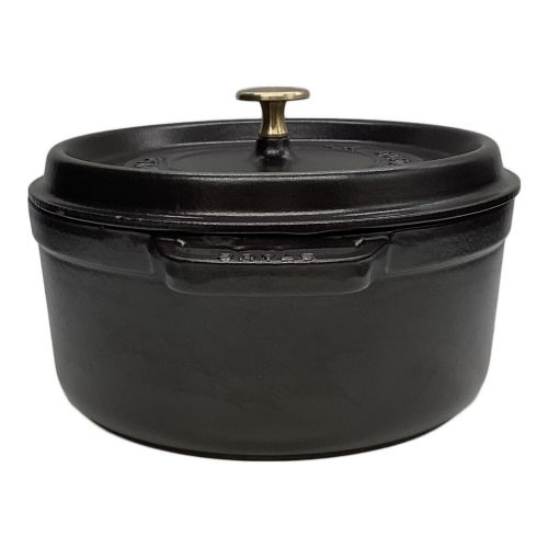 Staub (ストウブ) ピコ・ココット・ラウンド SIZE 24cm ブラック 24cm