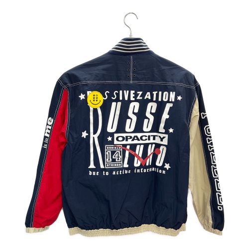 RUSSELUNO ゴルフウェア(トップス) メンズ SIZE 5 ネイビー×レッド×ベージュ ジップブルゾン RS-2230106 未使用品