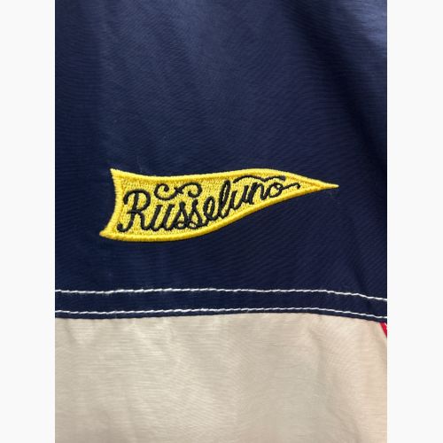 RUSSELUNO ゴルフウェア(トップス) メンズ SIZE 5 ネイビー×レッド×ベージュ ジップブルゾン RS-2230106 未使用品