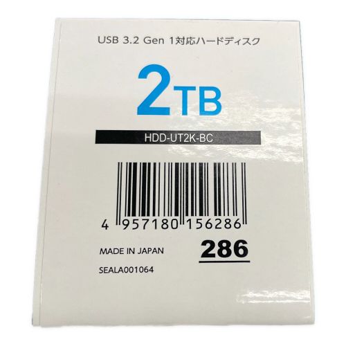 IODATA (アイオーデータ) 外付けHDD HDD-UT2K-BC