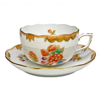 Herend (ヘレンド) カップ&ソーサー ヴィクトリアアニバーサリー USED