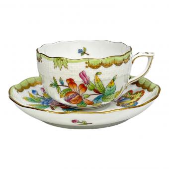 Herend (ヘレンド) カップ&ソーサー ヴィクトリアブーケ USED