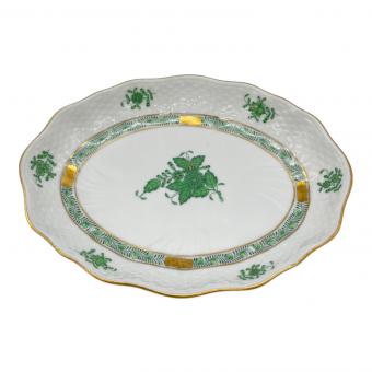 Herend (ヘレンド) オーバルディッシュ アポニーグリーン