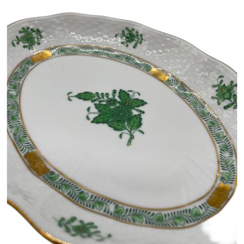Herend (ヘレンド) オーバルディッシュ アポニーグリーン