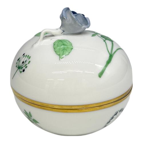 Herend (ヘレンド) ボンボニエール ハーブガーデン マルボンボン薔薇 USED