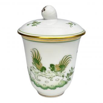 RICHARD GINORI (リチャードジノリ) 蓋付カップ グリーンコック USED