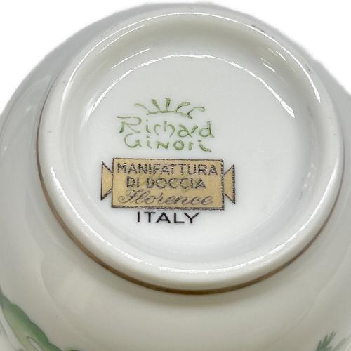 RICHARD GINORI (リチャードジノリ) 蓋付カップ グリーンコック USED