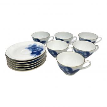 大倉陶園 (オオクラトウエン) カップ&ソーサー ブルーローズ(8211) 6Pセット