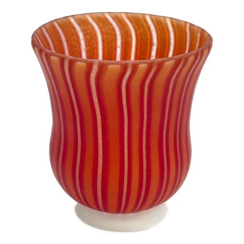 盃 ヴェニス 手吹 藤田喬平作 赤