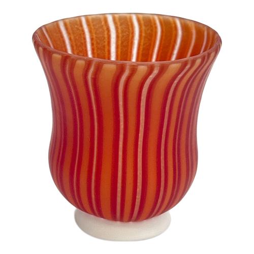 盃 ヴェニス 手吹 藤田喬平作 赤