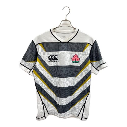 Canterbury (カンタベリー) ゲームシャツ メンズ SIZE L ホワイト RG32777 JAPAN EMERGINGBROSSOMS（エマージングブロッサムズ ジャージ 日本代表リーグワン）