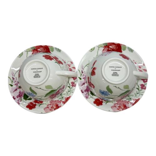 Wedgwood (ウェッジウッド) ペアカップ&ソーサー Jasper Conran フローラル