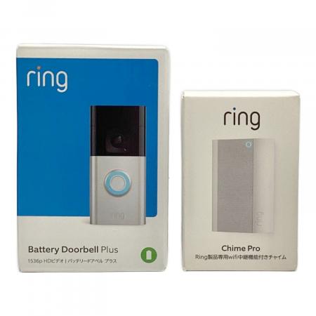 Battery Doorbell Plus + Ring Chime Pro + フェイスプレート スムース