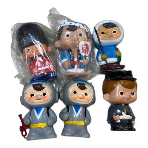 富士銀行 レトロソフビ貯金箱セット 6Pセット ボクちゃん