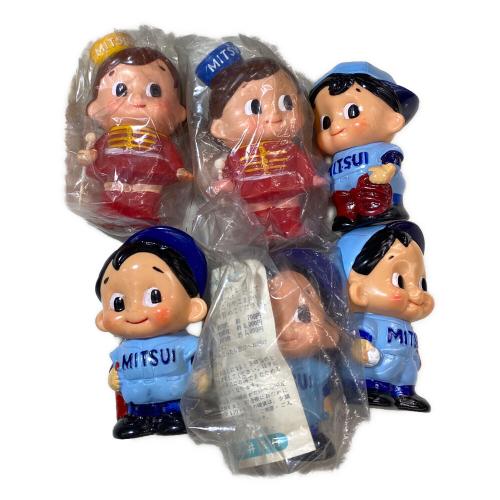 三井銀行 レトロソフビ貯金箱セット 6Pセット