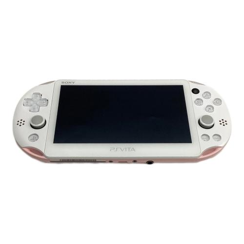 PSVITA ライトピンク/ホワイト PCH-2000 純正32GBメモリーカード付