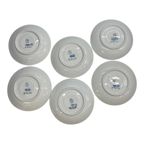 ROYAL COPENHAGEN (ロイヤル・コペンハーゲン) カップ&ソーサー 1985-1991 デンマーク製 ブルーフルーテッド・プレイン 6Pセット