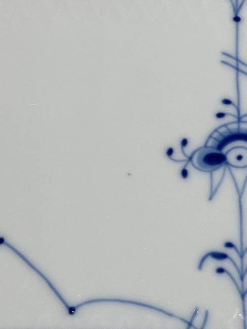 ROYAL COPENHAGEN (ロイヤル・コペンハーゲン) トレー 長辺28.5cm ブルーパルメッテ USED