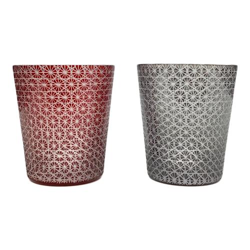 グラス 菊繋ぎ 2Pセット