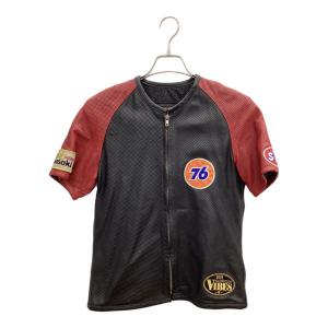 半袖パンチングレザージャケット Mサイズ