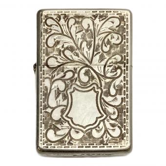 ZIPPO スターリングシルバー 両面彫刻 1989年4月製